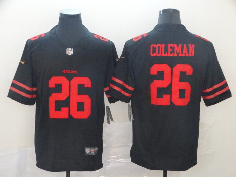Men San Francisco 49ers #26 Coleman Black Nike Vapor Untouchable Limited Player NFL Jerseys->san francisco 49ers->NFL Jersey